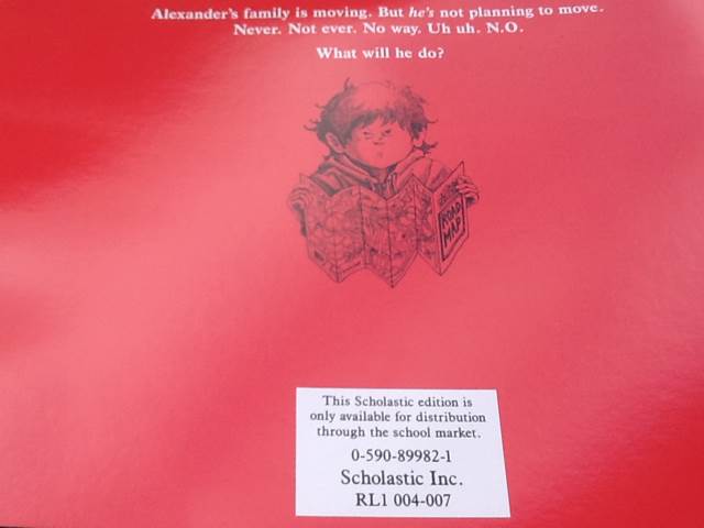 Alexander, Who’s Not (Do You Hear Me? I Mean It!) Going To Move - Judith Viorst (Scholastic Inc - Paperback) book collectible [Barcode 9780590899826] - Main Image 2