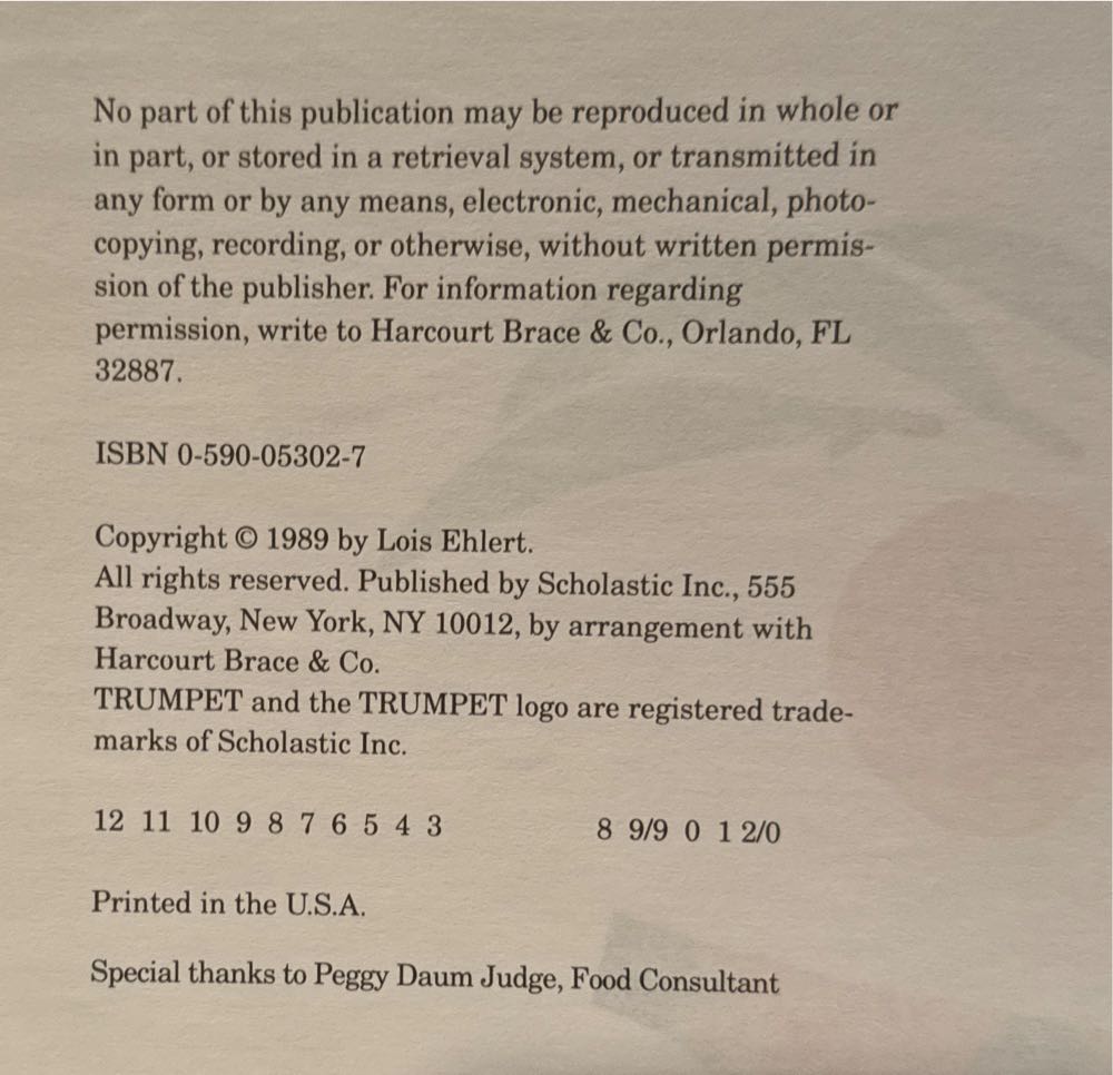 Eating The Alphabet - Lois Ehlert (- Paperback) book collectible [Barcode 9780590053020] - Main Image 3