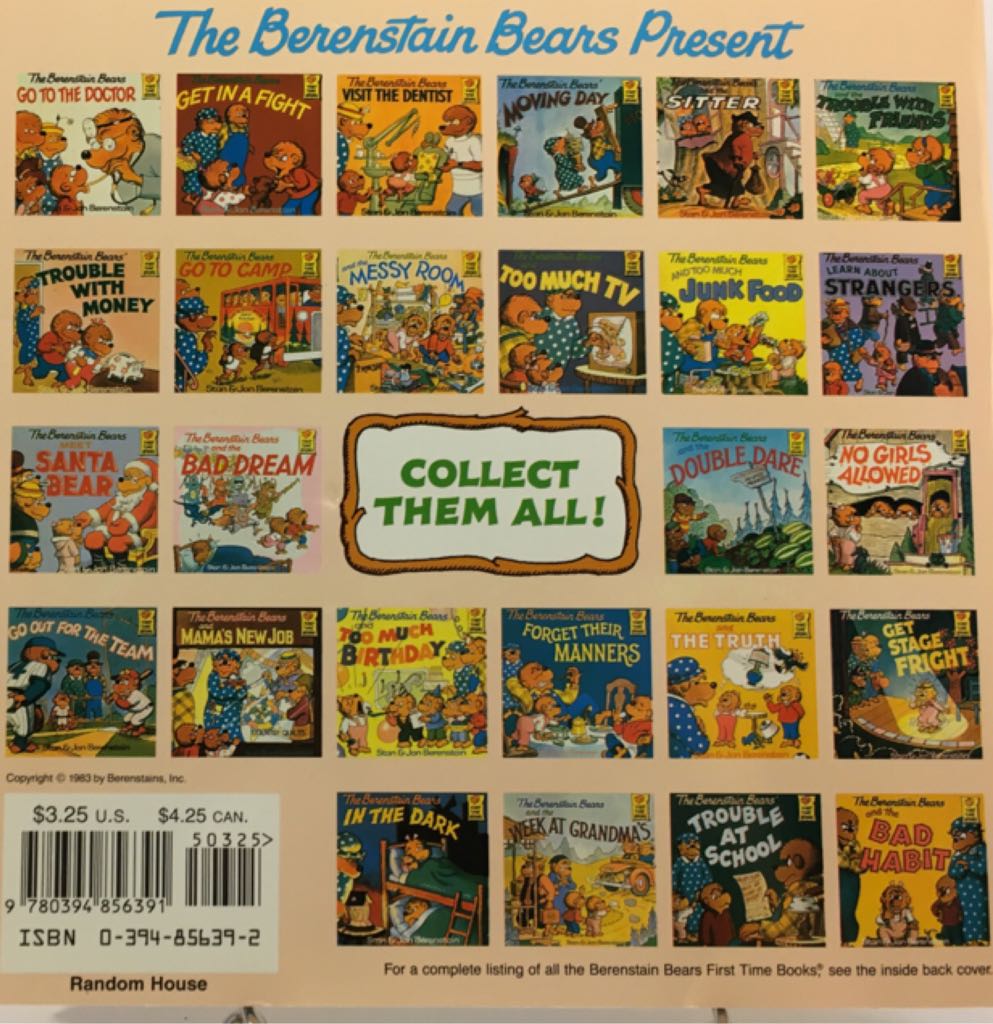 Berenstain Bears And The Messy Room, The - Stan and Jan Berenstain (Random House of Canada - Paperback) book collectible [Barcode 9780394856391] - Main Image 2