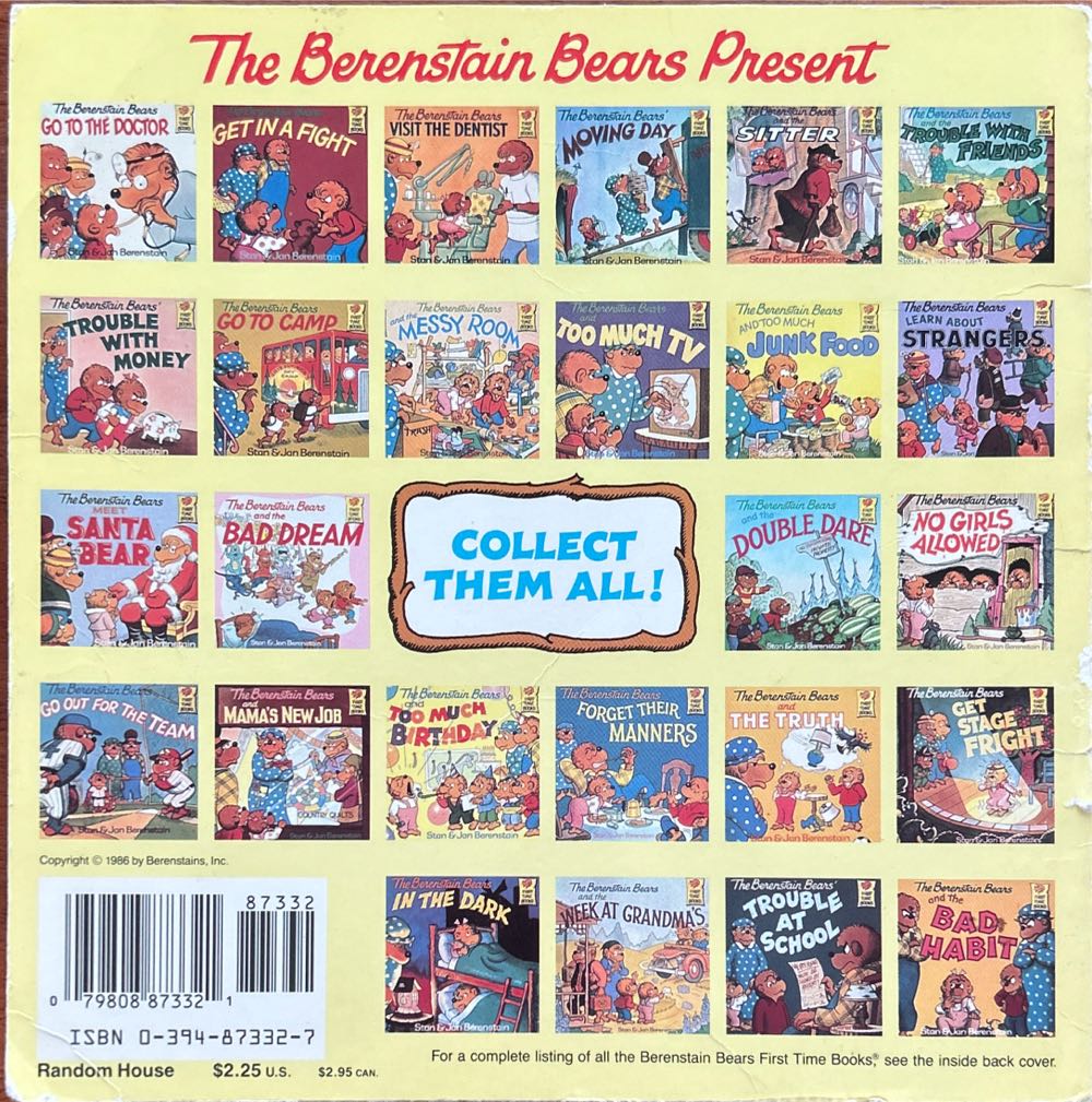 Berenstain Bears: BB And Too Much Birthday - Stan & Jan Berenstain (Random House - Hardcover) book collectible [Barcode 9780394873329] - Main Image 2