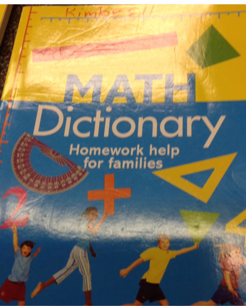 Math Dictionary: Homework Help for Families - Judith de Klerk (Scholastic - Paperback) book collectible [Barcode 9780545504485] - Main Image 1