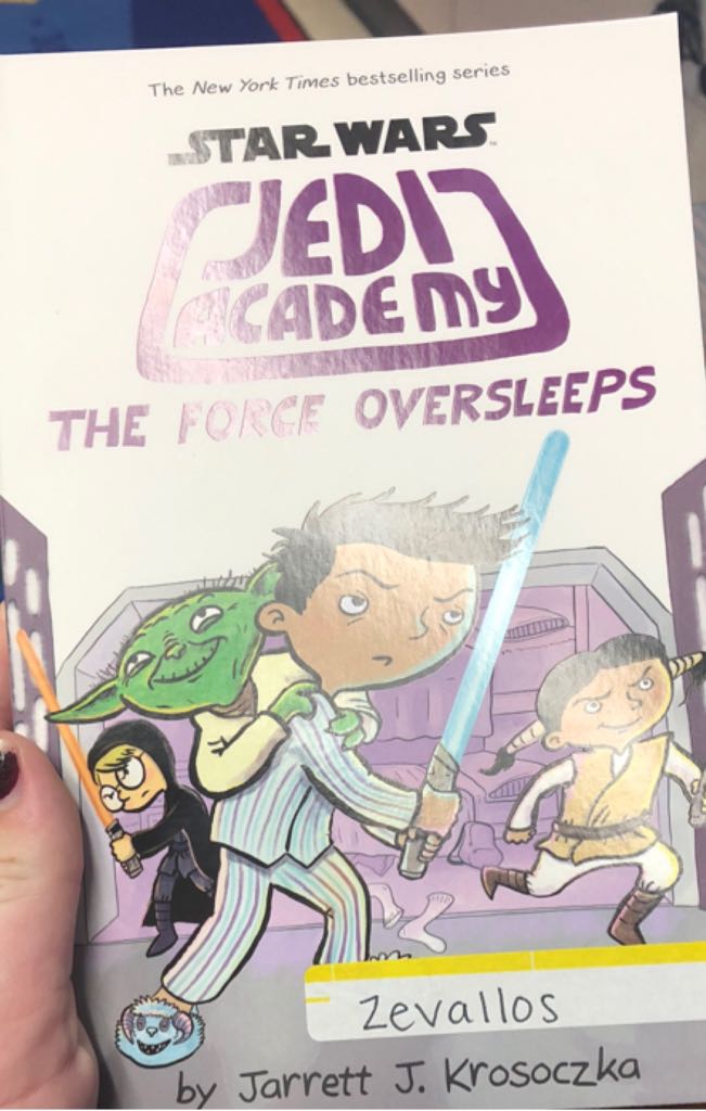 Jedi Academy #5: The Force Oversleeps - Jarrett J. Krosoczka (Scholastic Inc. - Paperback) book collectible [Barcode 9781338216219] - Main Image 1