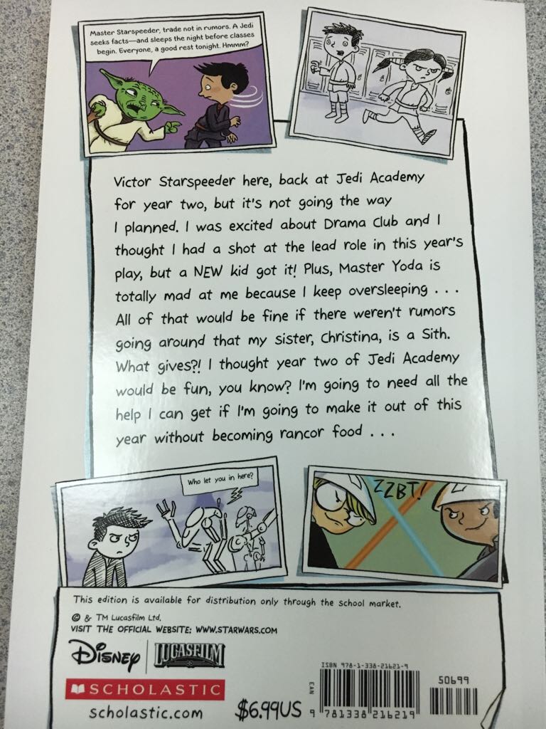 The Force Oversleeps (Star Wars: Jedi Academy #5). - Jarrett J. Krosoczka (Scholastic Inc. - Paperback) book collectible [Barcode 9781338216219] - Main Image 2