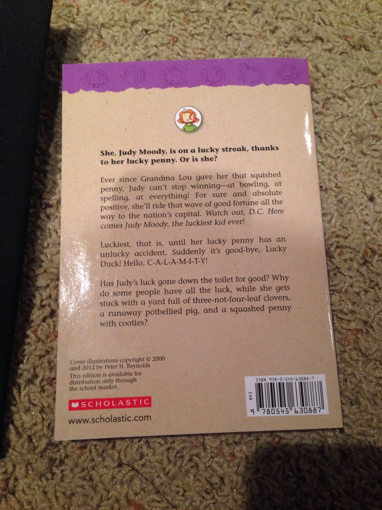 Judy Moody #11: and the Bad Luck Charm - Megan McDonald (Scholastic Inc. - Paperback) book collectible [Barcode 9780545630887] - Main Image 2