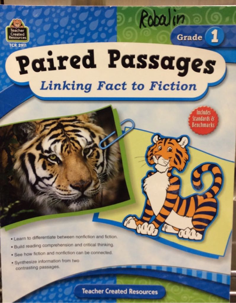 Paired Passages, Grade 1