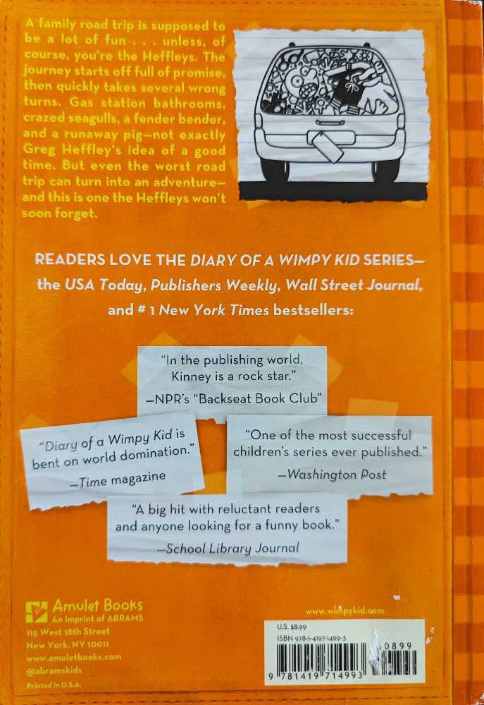 Diary of a Wimpy Kid #09: The Long Haul - Jeff Kinney (Amulet Books - Paperback) book collectible [Barcode 9781419714993] - Main Image 2