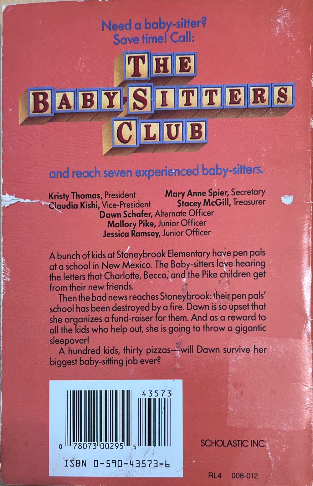 Baby-Sitters Club: Dawn And The Big Sleepover - Ann M. Martin (Scholastic - Paperback) book collectible [Barcode 9780590435734] - Main Image 2