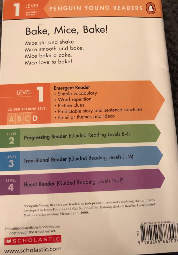Bake, Mice, Bake! - Eric Seltzer (Scholastic - Paperback) book collectible [Barcode 9780545687003] - Main Image 2