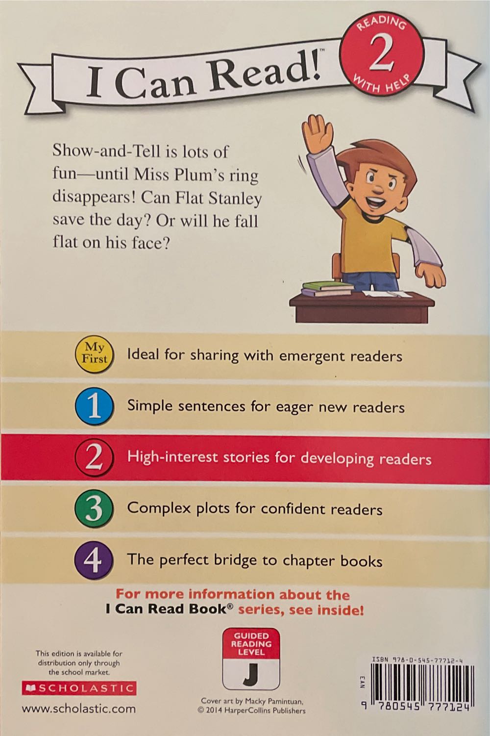 Flat Stanley: Show-and-Tell- Flat Stanley! - Jeff Brown (Scholastic Inc. - Paperback) book collectible [Barcode 9780545777124] - Main Image 2