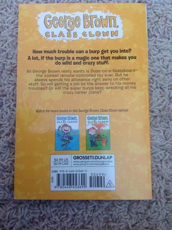 George Brown, Class Clown #3: Worlds Worst Wedgie - Nancy E. Krulik (Grosset - Paperback) book collectible [Barcode 9780448453699] - Main Image 2
