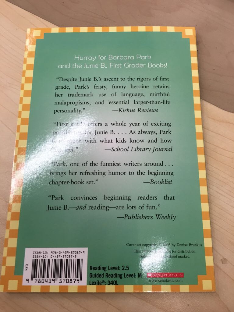 Junie B., First Grader Cheater Pants - Barbara Park (Scholastic - Paperback) book collectible [Barcode 9780439570879] - Main Image 2