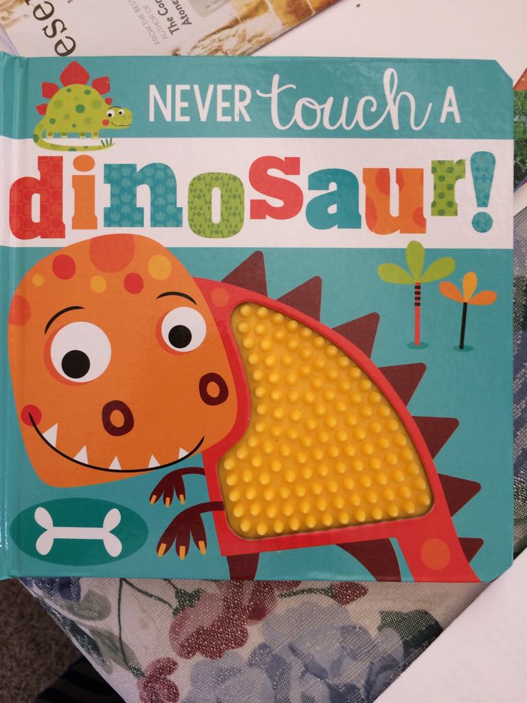 Never Touch A Dinosaur! - Rosie Greening (Make Believe Ideas, Ltd - Board Book) book collectible [Barcode 9781785989452] - Main Image 1