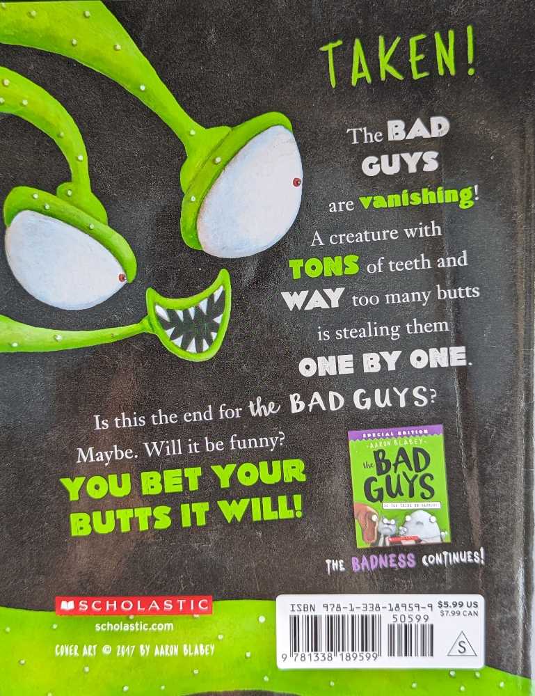 BG 6: Alien Vs Bad Guys - Aaron Blabey (Scholastic Paperbacks - Paperback) book collectible [Barcode 9781338189599] - Main Image 2
