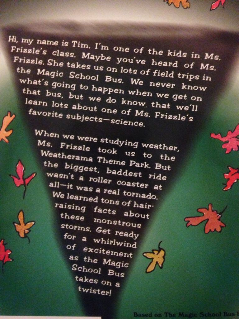 Magic School Bus Science: #5 Twister Trouble - Ann Schreiber (Scholastic Inc. - Paperback) book collectible [Barcode 9780439204194] - Main Image 2