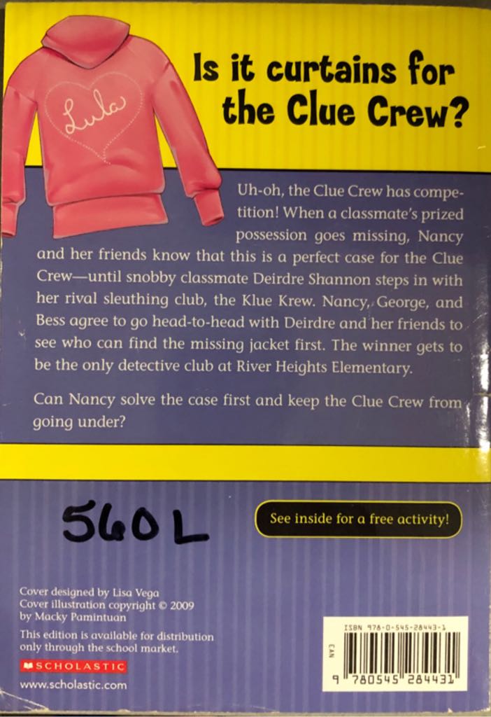Nancy Drew And The Clue Crew #21 Double Take - Carolyn Keene (Scholastic Inc. - Paperback) book collectible [Barcode 9780545284431] - Main Image 2