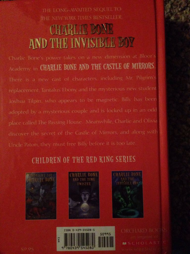 Charlie Bone: And The Castle of Mirrors - Jenny Nimmo (Orchard Books - Hardcover) book collectible [Barcode 9780439545280] - Main Image 2