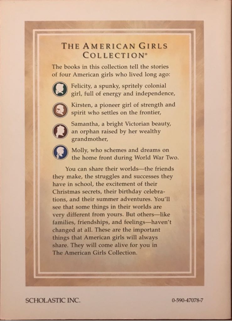 American Girl 1774: Felicity 4 - Happy Birthday, Felicity! - Valerie Tripp (Scholastic Inc. - Paperback) book collectible [Barcode 9780590470780] - Main Image 2