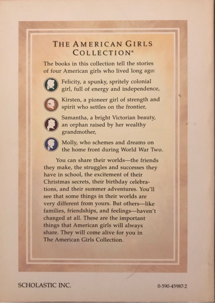Felicity Learns A Lesson - Valerie Tripp (Scholastic Inc. - Paperback) book collectible [Barcode 9780590459877] - Main Image 2