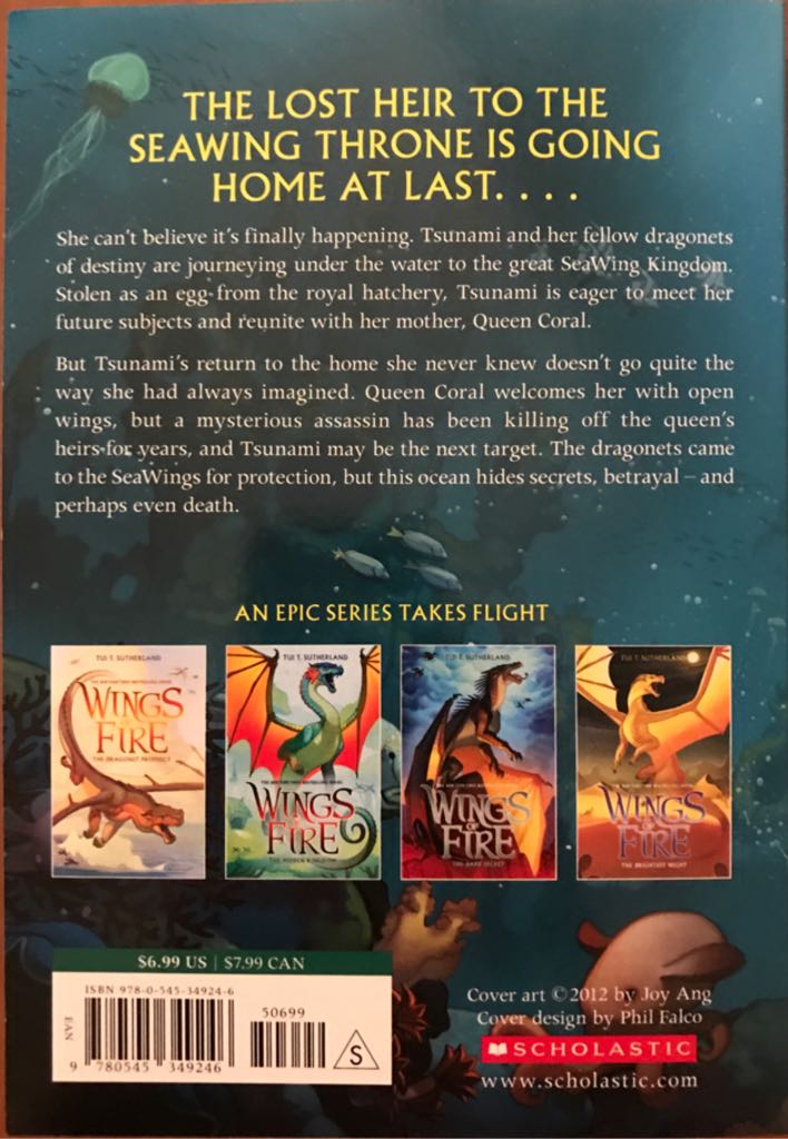 •Wings Of Fire #2: The Lost Heir - Tui T. Sutherland (Scholastic Paperbacks - Paperback) book collectible [Barcode 9780545349246] - Main Image 2