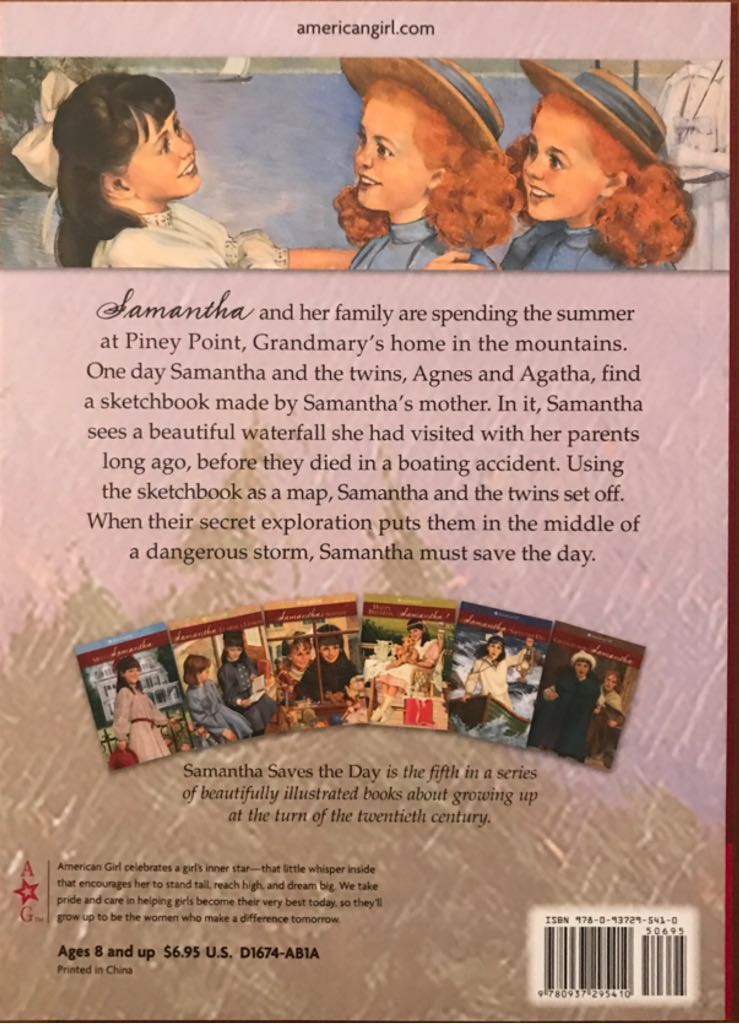 American Girl Samantha 5: Samantha Saves the Day - Valerie Tripp (American Girl Publishing - Paperback) book collectible [Barcode 9780937295410] - Main Image 2
