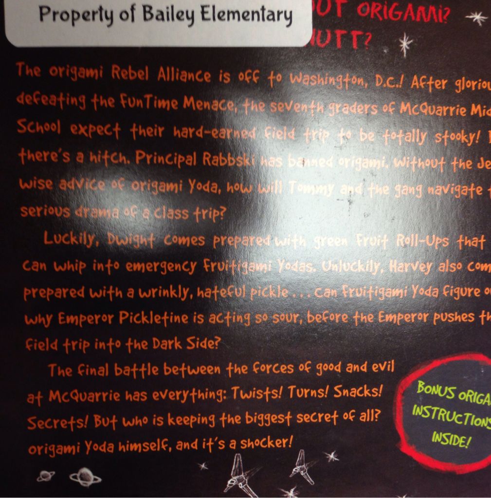 Emperor Pickletine Rides The Bus - Tom Angleberger (Amulet Books - Paperback) book collectible [Barcode 9781419715242] - Main Image 2