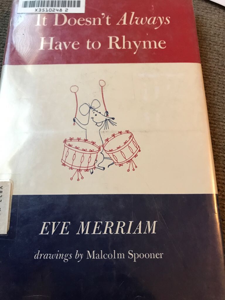It Doesn’t Always Have To Rhyme