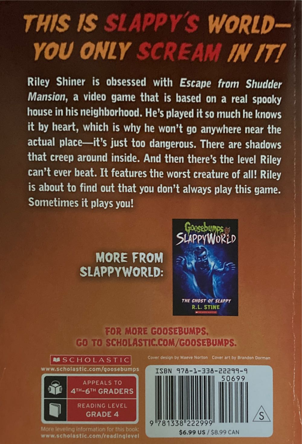 Escape From Shudder Mansion - R.L. Stine (Scholastic - Paperback) book collectible [Barcode 9781338222999] - Main Image 2