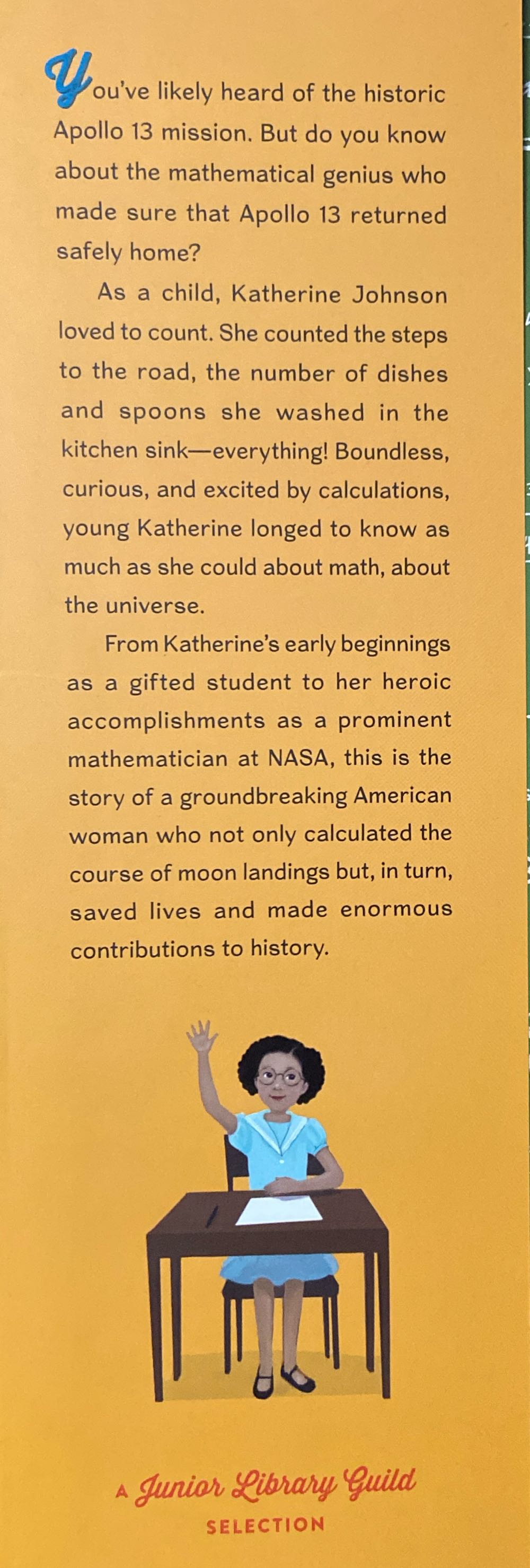 Counting On Katherine: How Katherine Johnson Saved Apollo 13 - Helaine Becker (Henry Holt and Company - Hardcover) book collectible [Barcode 9781250137524] - Main Image 3