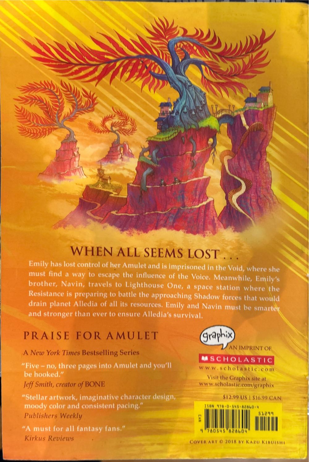 •Amulet #8: Supernova - Kibuishi, Kazu (Graphix - Paperback) book collectible [Barcode 9780545828604] - Main Image 2