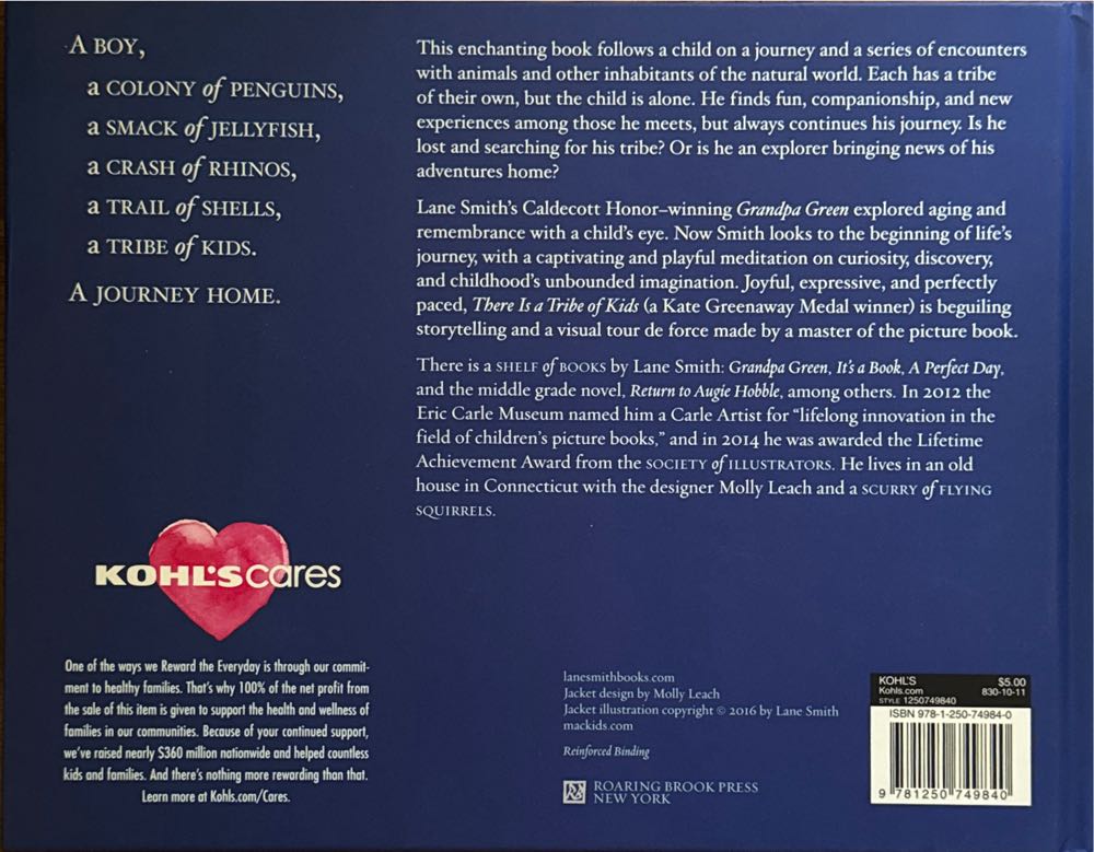 There Is A Tribe Of Kids - Lane Smith (Roaring Book Press - Hardcover) book collectible [Barcode 9781250749840] - Main Image 2