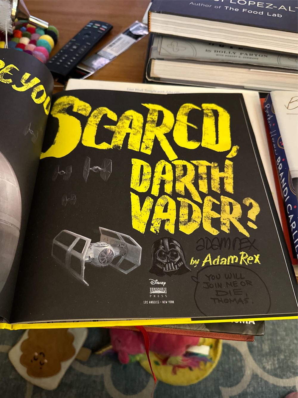 Are You Scared, Darth Vader? - Adam Rex (Disney Lucasfilm Press - Hardcover) book collectible [Barcode 9781484704974] - Main Image 2