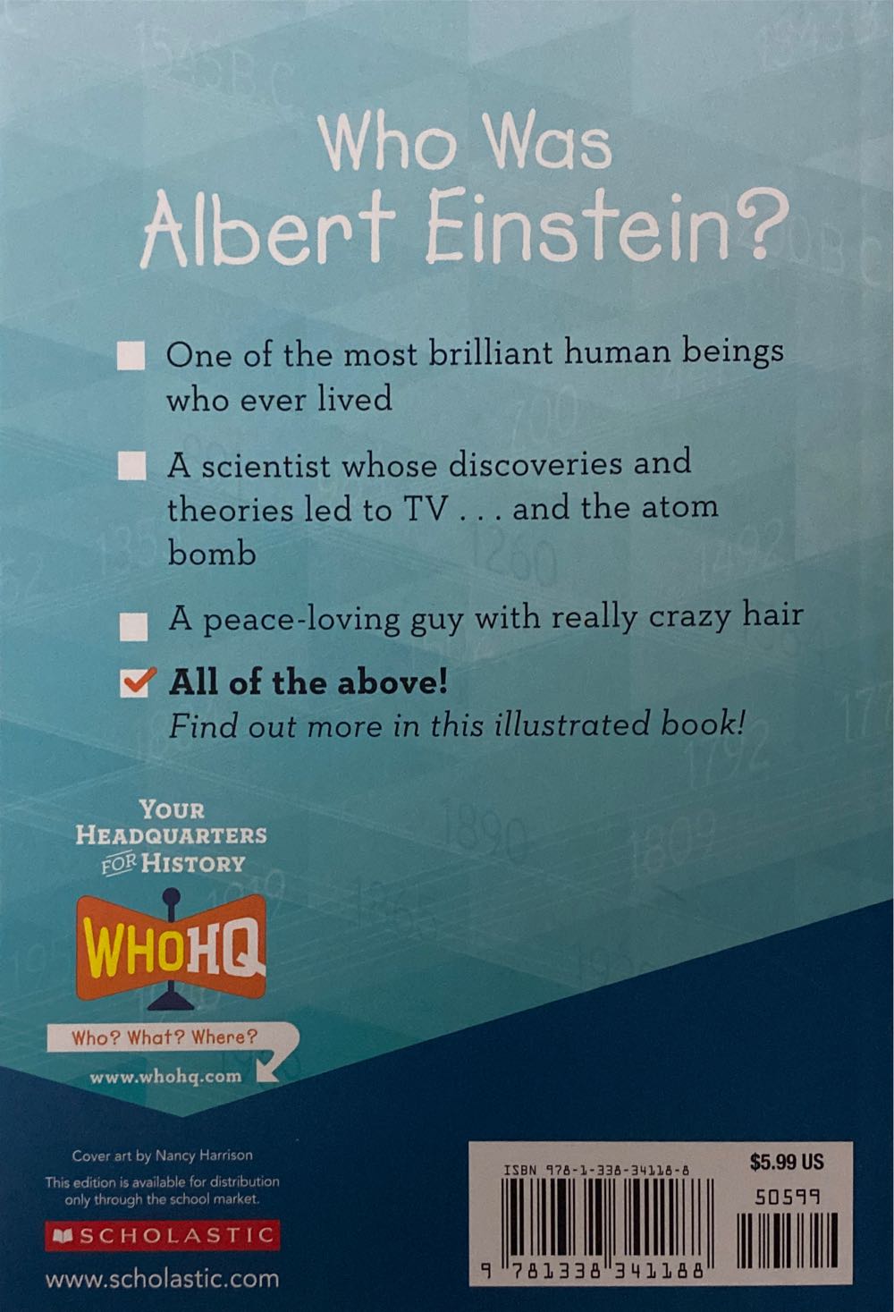 Who was Albert Einstein? - Jess M. Brallier (Scholastic Incorporated - Paperback) book collectible [Barcode 9781338341188] - Main Image 2