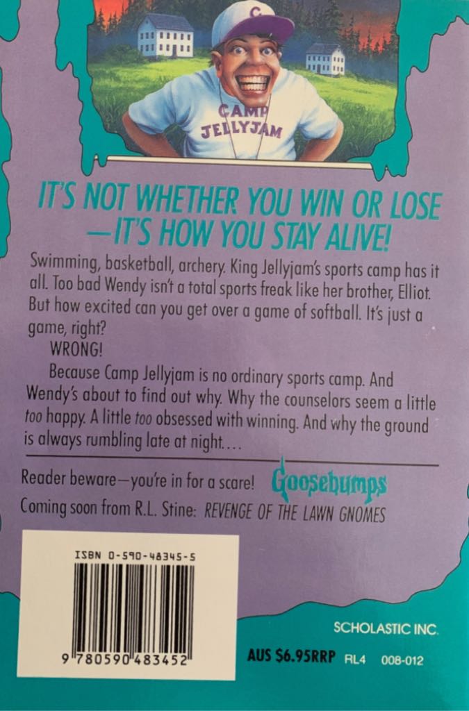Goosebumps #33 The Horror At Camp Jellyjam - R.L. Stine (Scholastic Inc. - Paperback) book collectible - Main Image 2