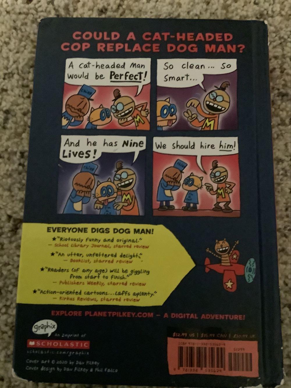 Dog Man #9: Grime and Punishment - Dav Pilkey (Graphix - Hardcover) book collectible [Barcode 9781338535624] - Main Image 2