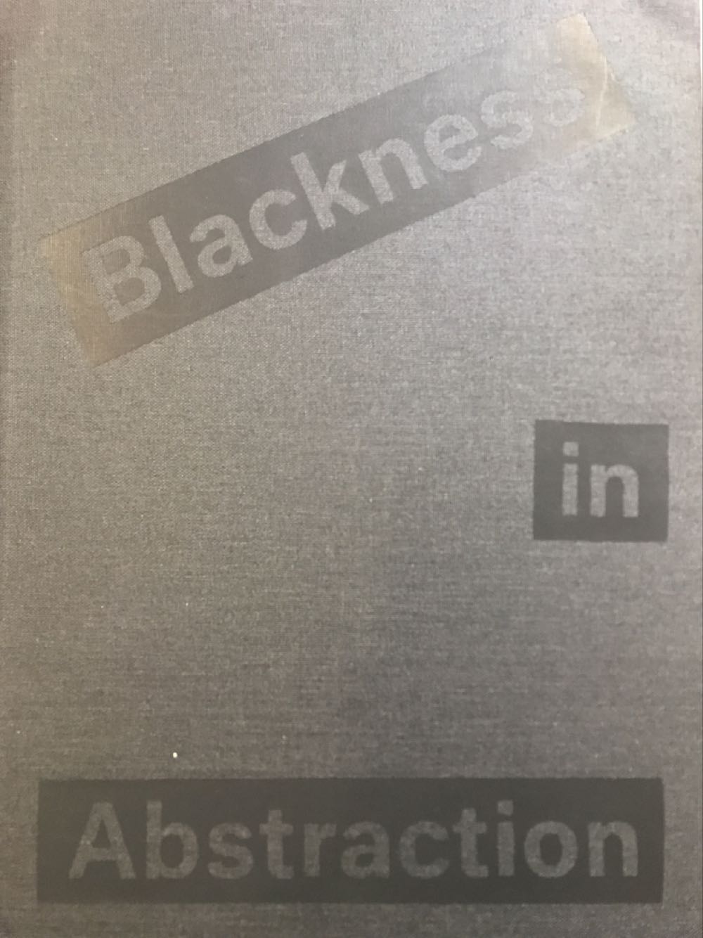 Blackness in Abstraction