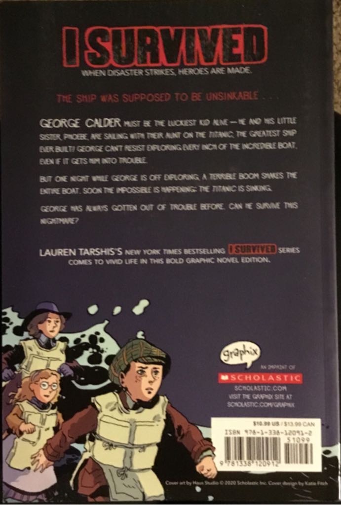I Survived The Sinking of the Titanic, 1912 (Graphic Novel) - Lauren Tarshis (Graphix) book collectible [Barcode 9781338120912] - Main Image 2