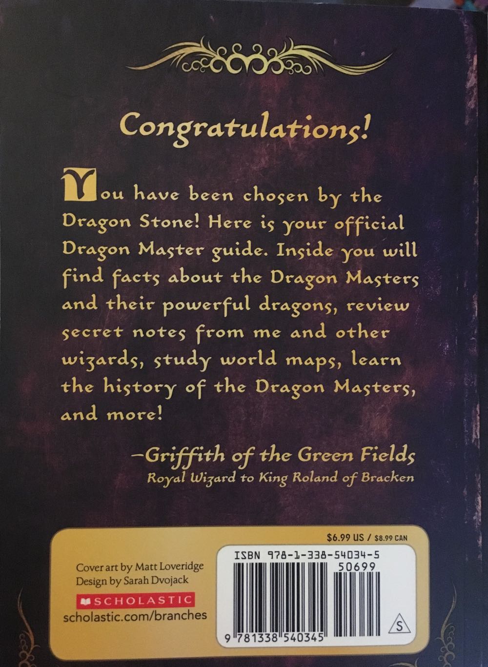 Dragon Masters: Griffith’s Guide For Dragon Masters - Tracey West (Scholastic Inc - Paperback) book collectible [Barcode 9781338540345] - Main Image 2