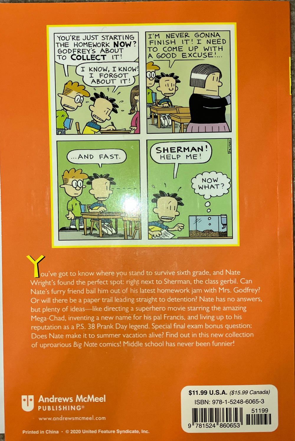 Big Nate: The Gerbil Ate My Homework, Volume 23 - Lincoln Peirce (Big Nate) book collectible [Barcode 9781524860653] - Main Image 3