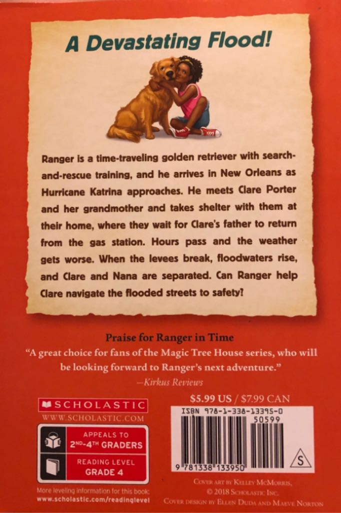 Ranger In Time: Hurricane Katrina Rescue - Kate Messner (Schoolastic Press - Paperback) book collectible [Barcode 9781338133950] - Main Image 2