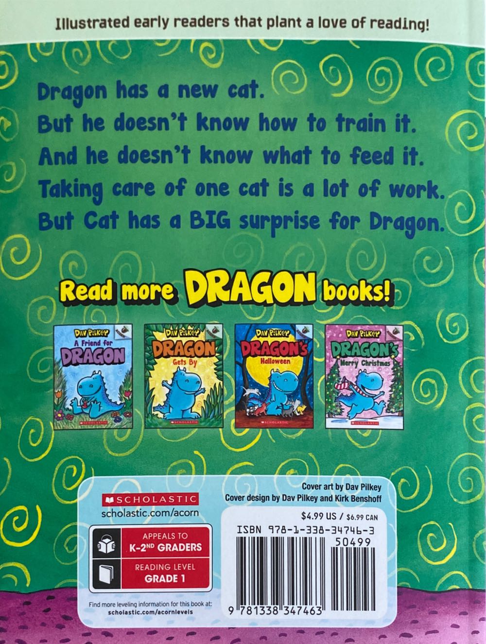 Dragon’s Fat Cat: An Acorn Book (Dragon #2) - Dav Pilkey (Scholastic Incorporated - Paperback) book collectible [Barcode 9781338347463] - Main Image 2