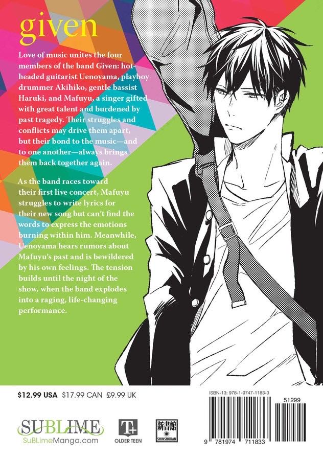 Given, Vol. 02 - Natsuki Kizu (SuBLime - Paperback) book collectible [Barcode 9781974711833] - Main Image 2