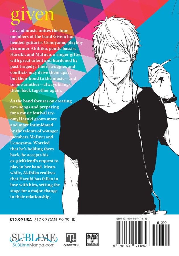 Given, Vol. 04 - Natsuki Kizu (SuBLime - Paperback) book collectible [Barcode 9781974711857] - Main Image 2