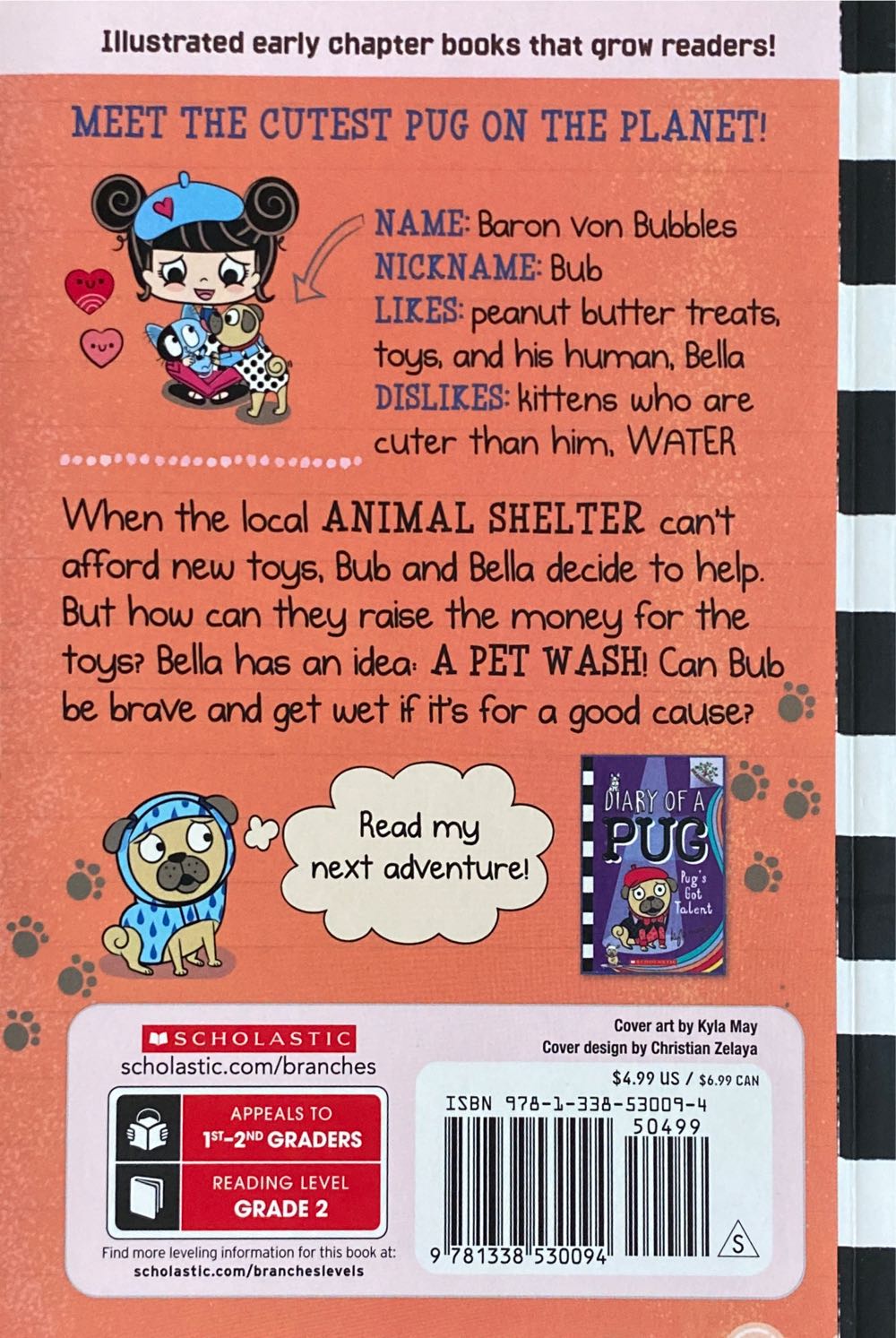 Diary Of A Pug #3: Paws For A Cause - Kyla May (Scholastic - Paperback) book collectible [Barcode 9781338530094] - Main Image 2