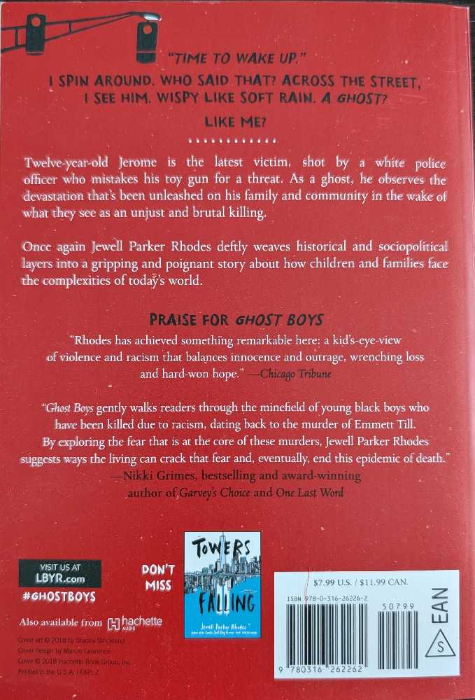 Ghost Boys - Jewell Parker Rhodes (Little, Brown Books for Young Readers - Paperback) book collectible [Barcode 9780316262262] - Main Image 2