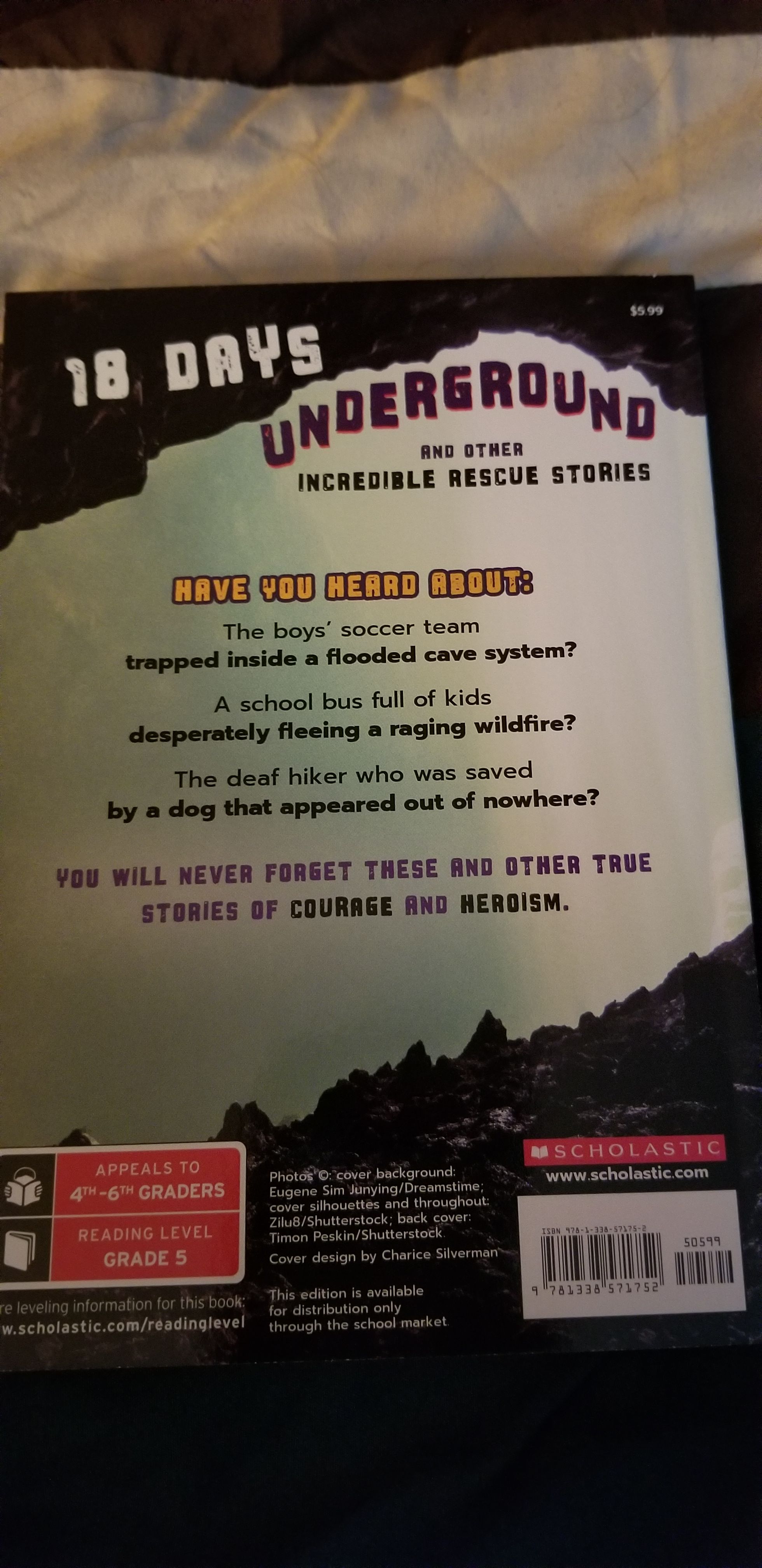 18 Days Underground - Joanne Martin book collectible [Barcode 9781338571752] - Main Image 2
