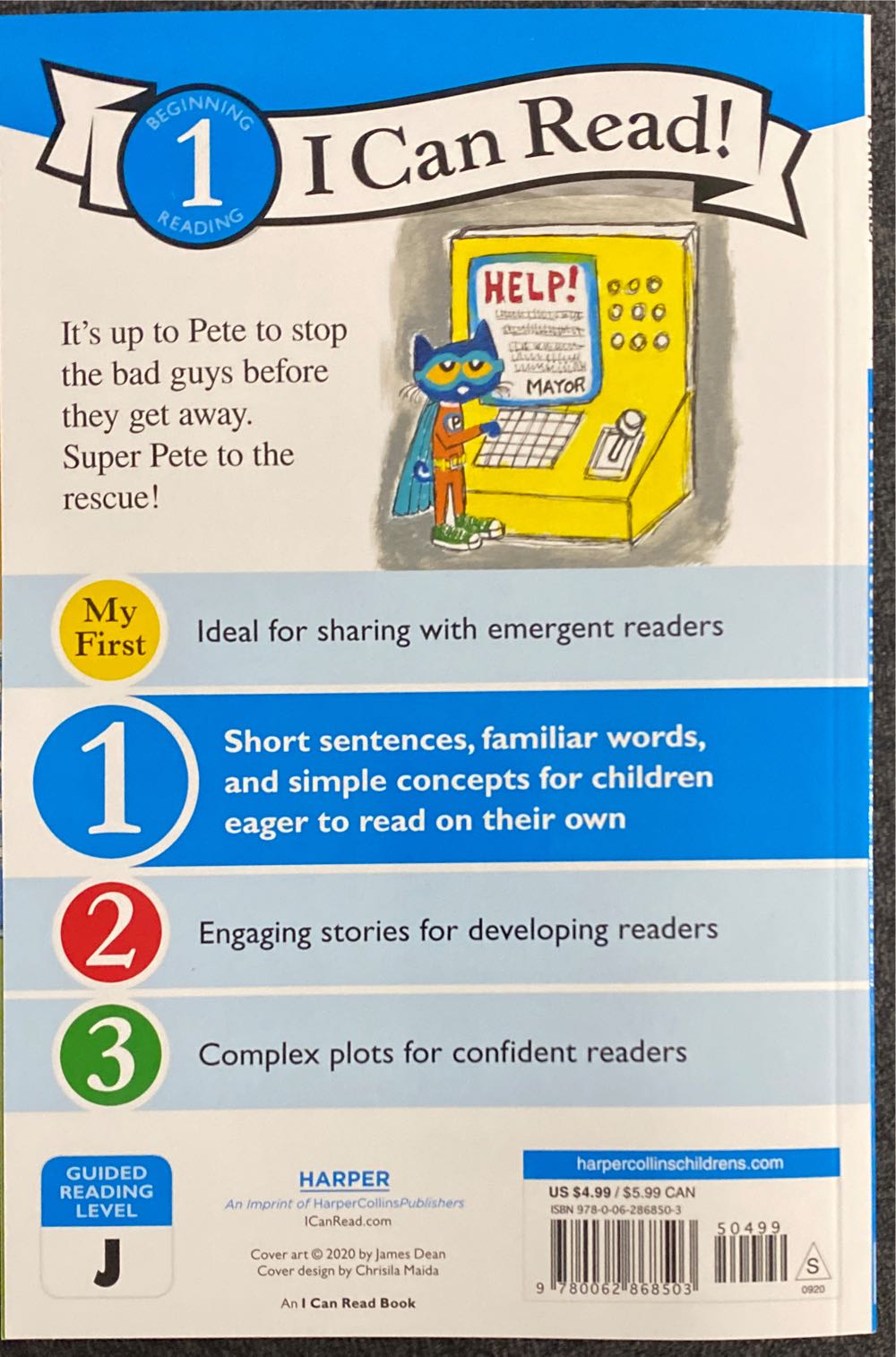 Pete the Cat: Super Pete - James Dean (HarperCollins) book collectible [Barcode 9780062868503] - Main Image 2