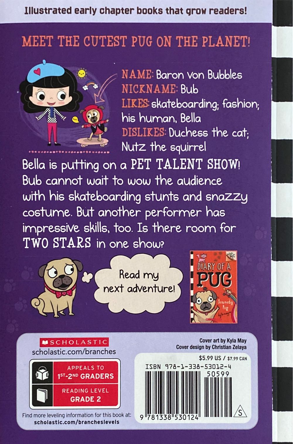 Diary Of A Pug #4: Pug’s Got Talent - kyla May (Scholastic - Paperback) book collectible [Barcode 9781338530124] - Main Image 2