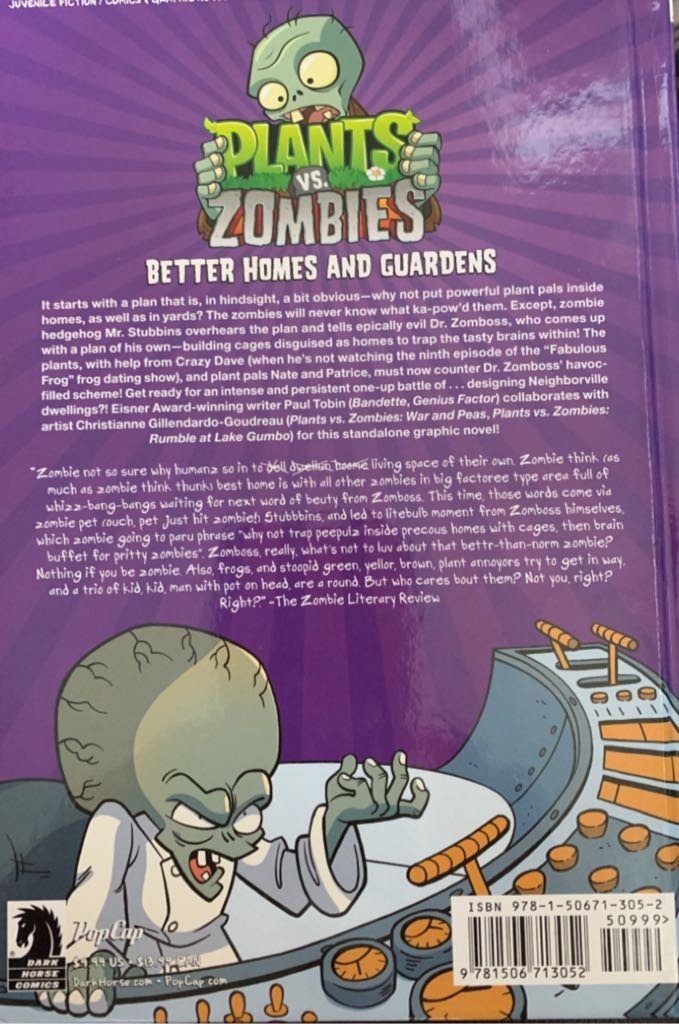 Plants Vs. Zombies Volume 15: Better Homes and Guardens - Paul Tobin (Dark Horse Books) book collectible [Barcode 9781506713052] - Main Image 2