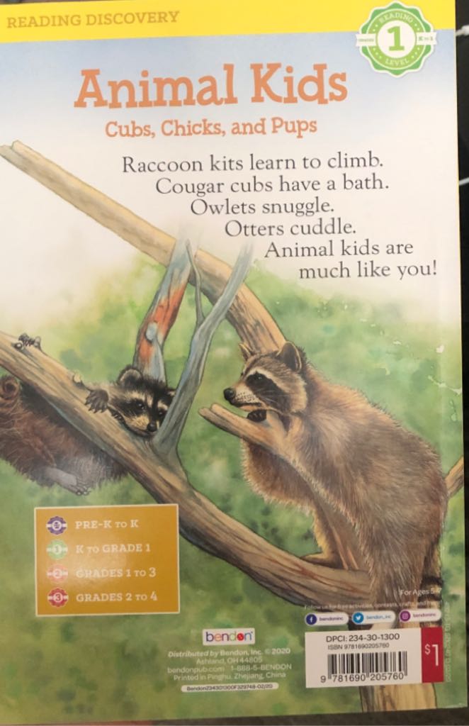 Animal Kids: Cubs, Chicks, and Pups - Kathryn Knight (Bendon - Paperback) book collectible [Barcode 9781690205760] - Main Image 2