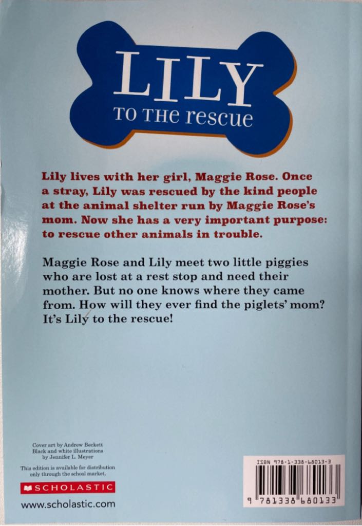 Lily To The Rescue Two Little Piggies - W. Bruce Cameron (Scholastic Inc.) book collectible [Barcode 9781338680133] - Main Image 2